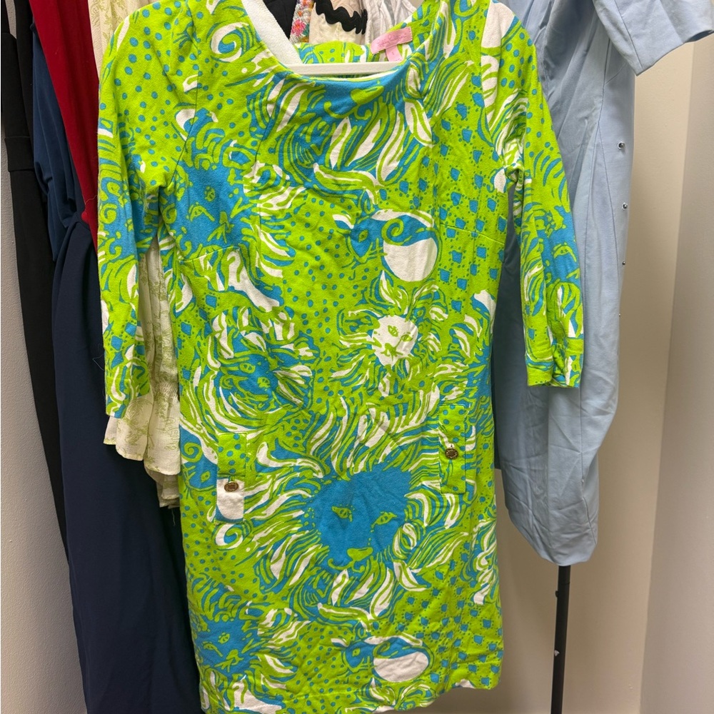 Lilly Pulitzer Green and Blue Dress
